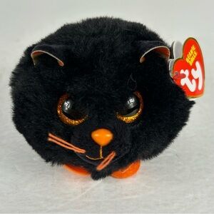 Ty Beanie Balls (Puffies) MYSTIC Halloween Cat (4 Inch) Stuffed Puff Plush 2023